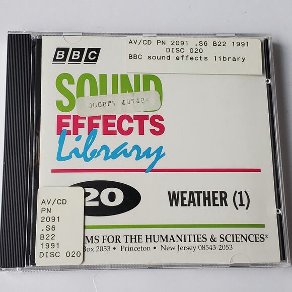 BBC Sound Effects Library Communications Weather (1) Disc 20 CD 1991 - Picture 1 of 3